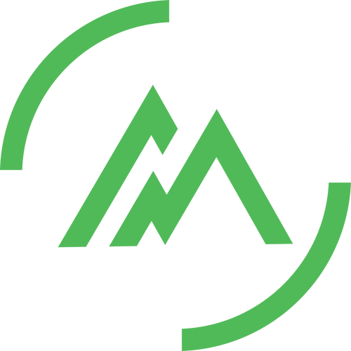 Maximus Athletics Circle logo in green and white